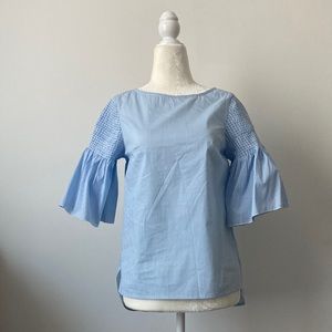 Vineyard Vines Woven Top Smocked Flu Hydrangea